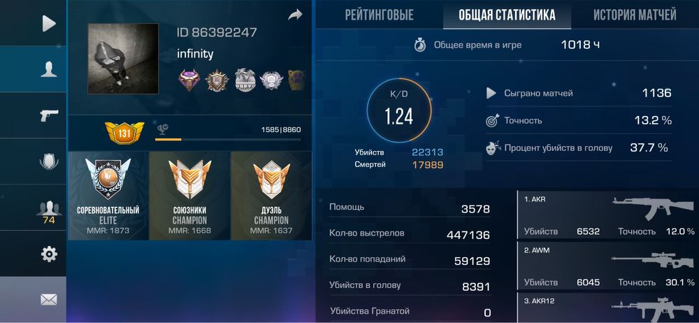 акаунт стандофф2