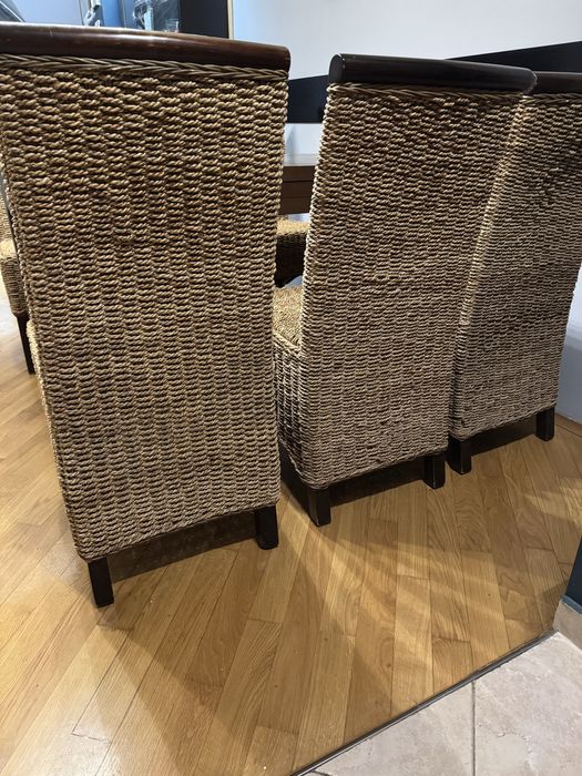 Трапезни столове от естествен ратан ! Маса трапезна масив