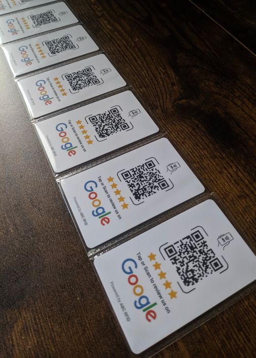Google Review Card (NFC Tap + QR Code)