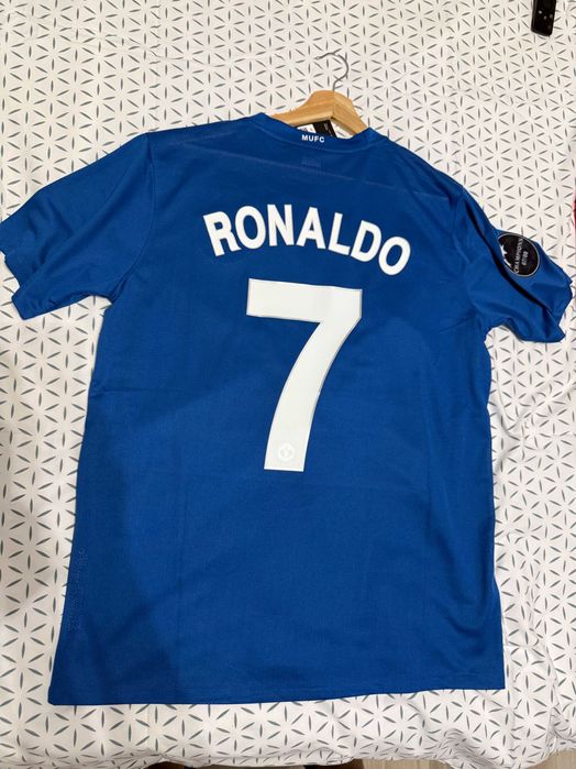 Tricou Ronaldo Man United ucl 2008 albastru