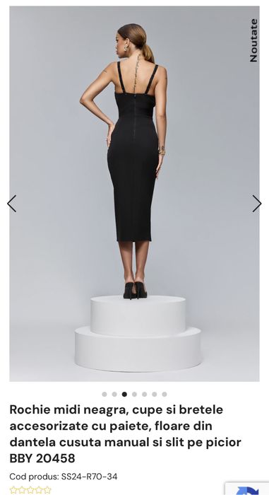 Rochie midi neagra BBY