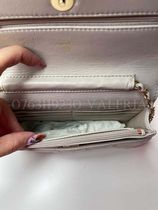 Geanta Mica - Piele Naturala Alb/ivoire