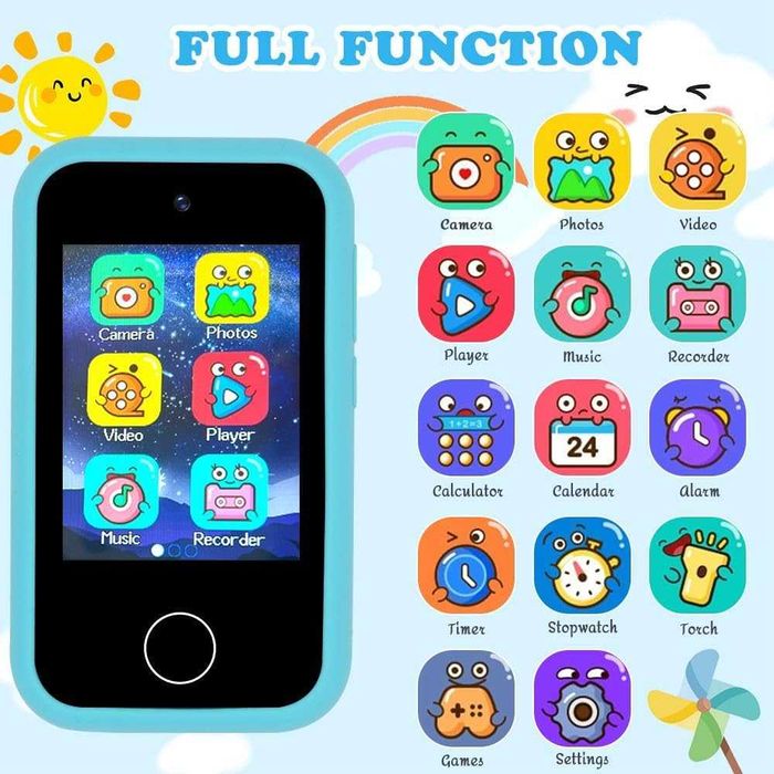 Telefon educativ 2in1 pentru copii cu jocuri si camera