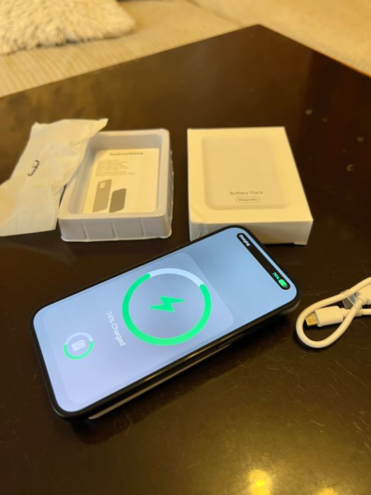 Battery pack /безжична зарядна батерия за iphone/magsafe/