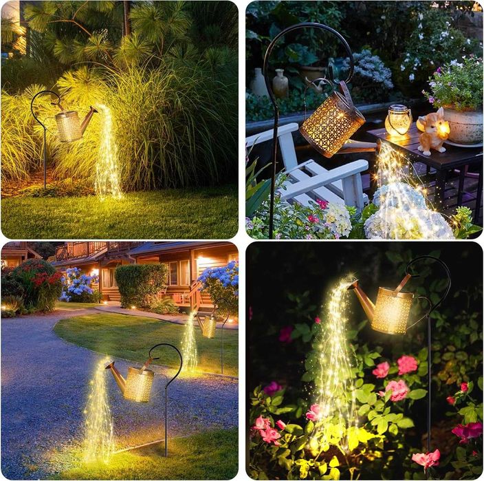 Соларна лампа ЛЕЙКА градинска LED водоустойчива декоративна ЛЕД лампи