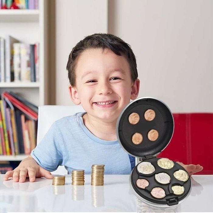 Кутия за съхранение за евро монети/Портфейл за евро