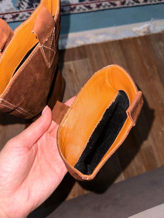 Сапоги коричневые