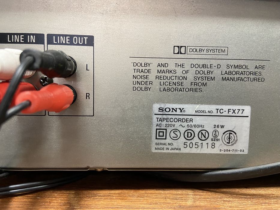 Technics m13 stereo cassette deck Sony TC-FX 77