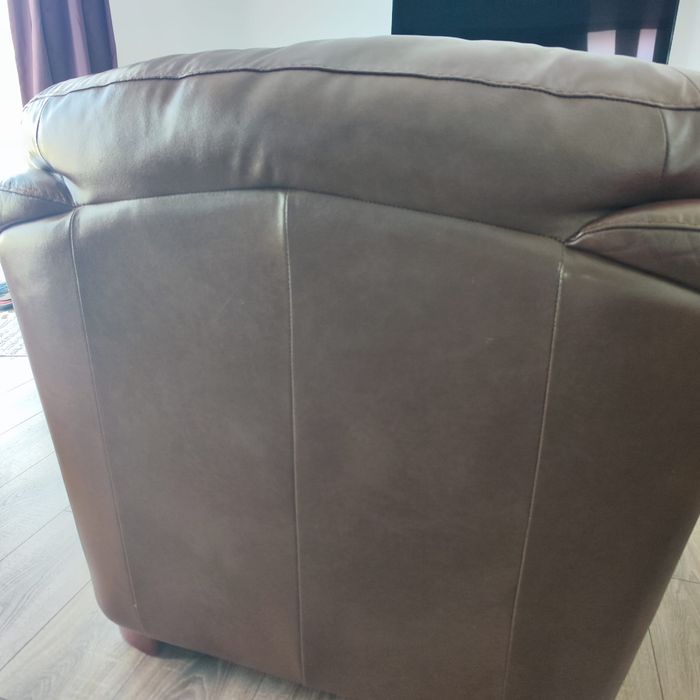 Canapea si fotolii set mobexpert piele naturala lemn masiv