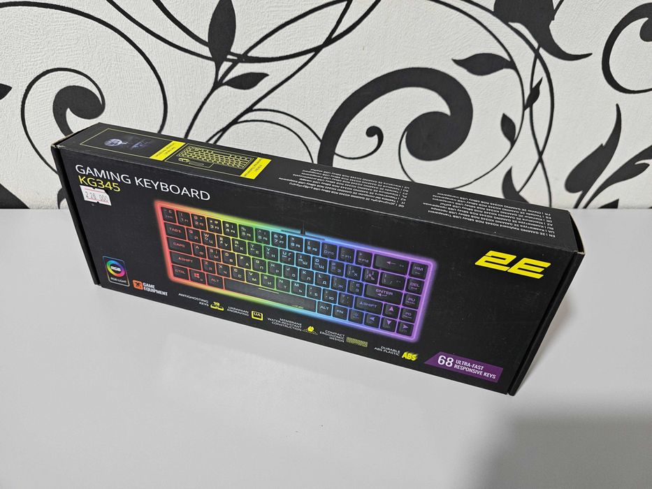 ПРОДАМ Клавиатура игровая проводная 2E GAMING /2E-KG345TR RGB 68KEYS.