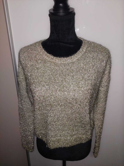Pulover AURIU sclipitor genial de Revelion/craciun si alte ocazii