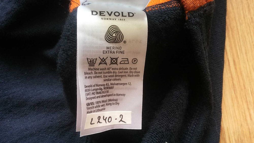 DEVOLD NIBBA PRO VEST 100% Extra Fine Merino Wool размер S / M елек 100% Мерино вълна - 1388
