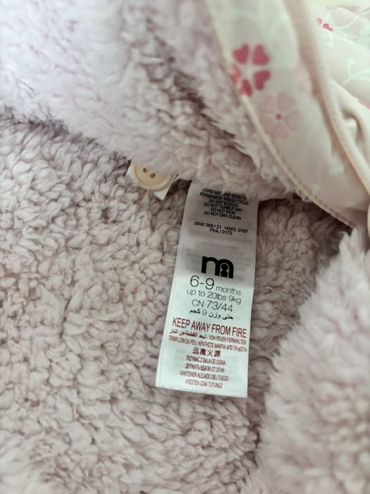 Combinezon roz, 6-9 luni, Mothercare
