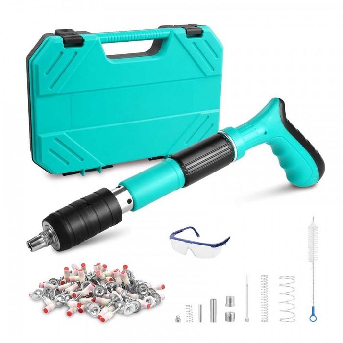 Kit pistol manual pentru fixare nituri cuie Accesorii +  30 Cuie CADOU