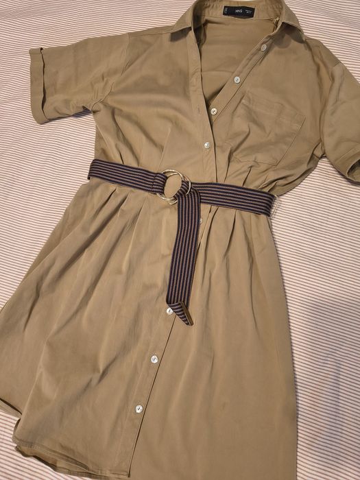 Rochie tip cămașă deosebită Mango