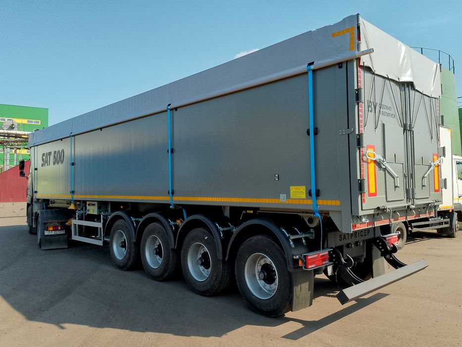 Полуприцеп зерновоз с алюминиевым кузовом САТ500