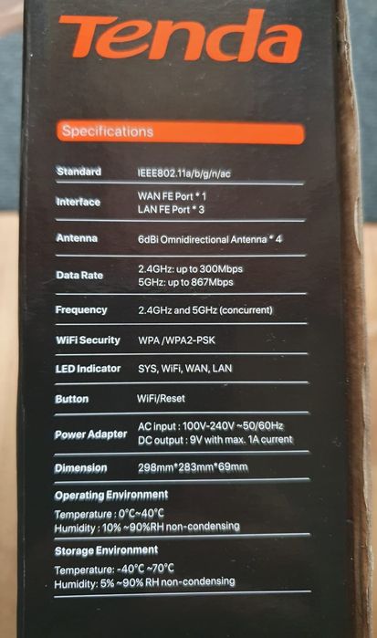 Vand Router Tenda preț 100 lei.