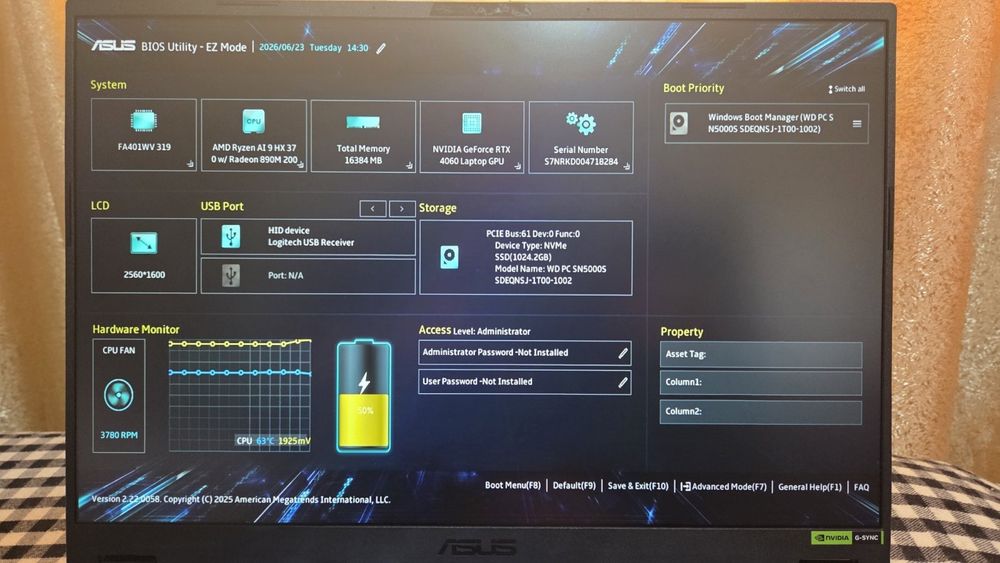 ASUS TUF Gaming A14 (Windows 11 / Ryzen AI 9 HX 370 / 36MB Cache / RTX 4060 / 16GB 7500MHz) – Гаранция към Ardes!