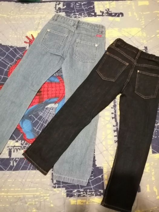 Дънки 2 бр. размер 122/ 6-7 год.