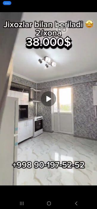 Kvartira 2 xonali Superda 52 kv