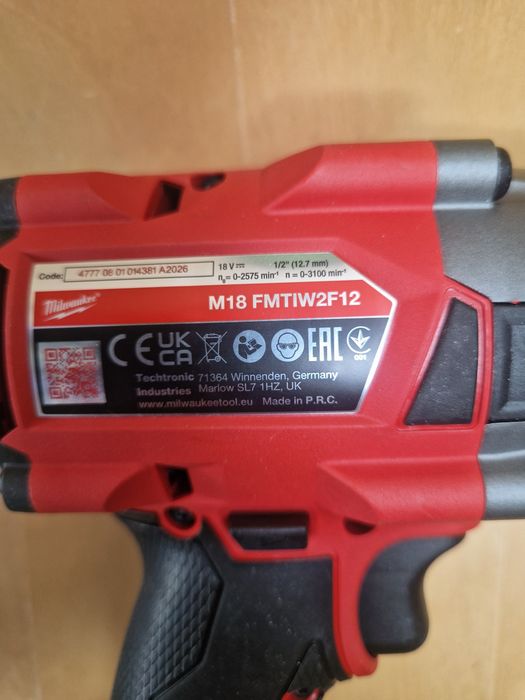 Pistol impact Milwaukee M18 FMTIW2F12 nou 2026
