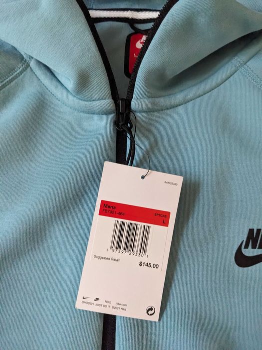 Nike Tech Fleece мъжки син суичър размер L от Сащ