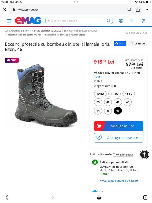 Bocanci Elten Joris GTX