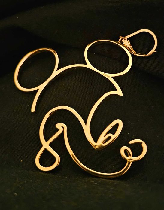 Обици, позлата 18к, Disney