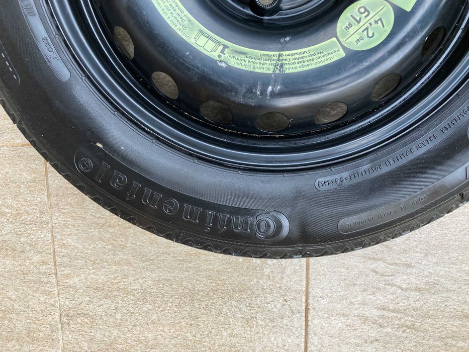 Roata Rezerva Slim Mercedes R16 - 5x112 (Continental 125/90 R16)