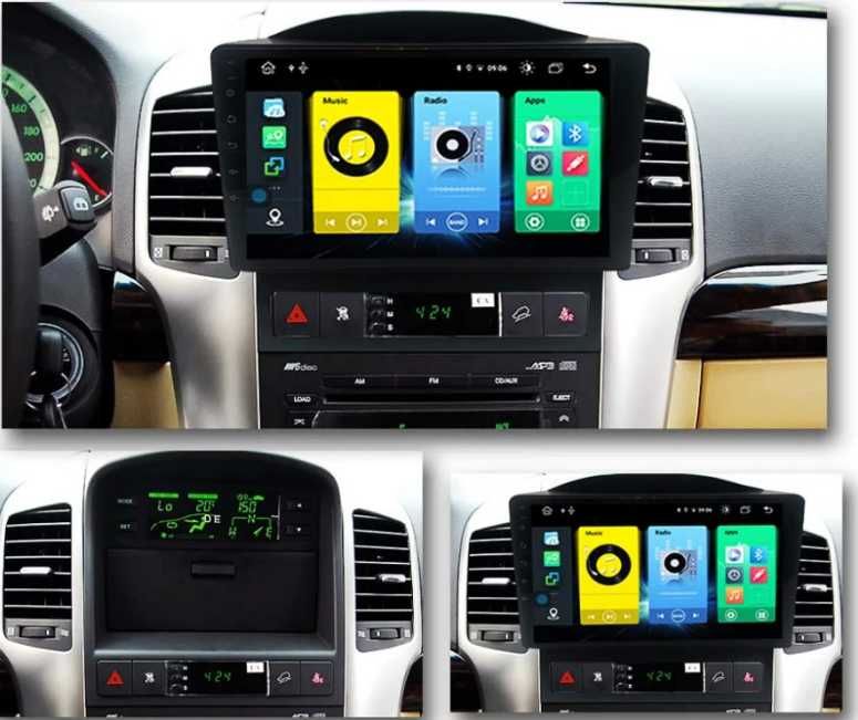 9-инчова мултимедия за Chevrolet Captiva (2006–2011) + камера CarPlay