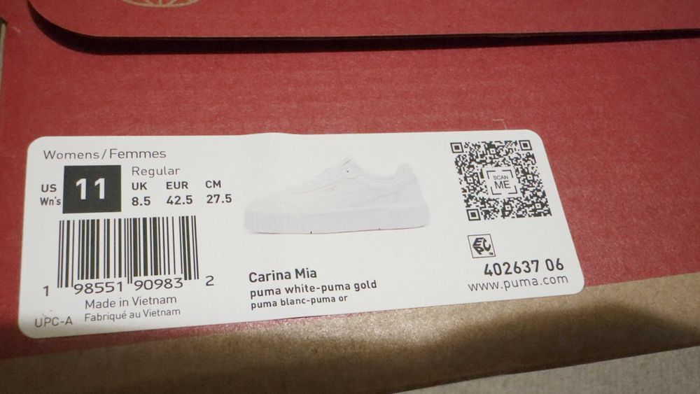 Продам оригинальные кеды PUMA Carina Mia Women's Sneakers