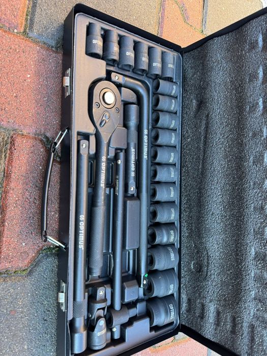 Trusă scule chei tubulare OPTIMUS 1/2” – 24 piese, impact