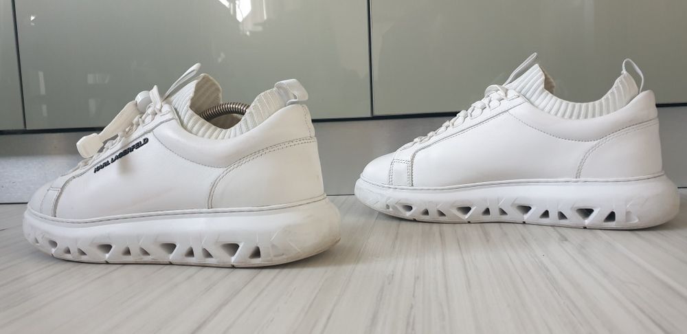 Karl Lagerfeld Leather  42/26.5см ОРИГИНАЛ! Мъжки   кецове ест. кожа