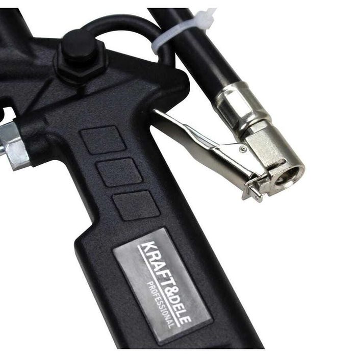 Pistol digital pentru umflat roti, manometru, reglare precisa a