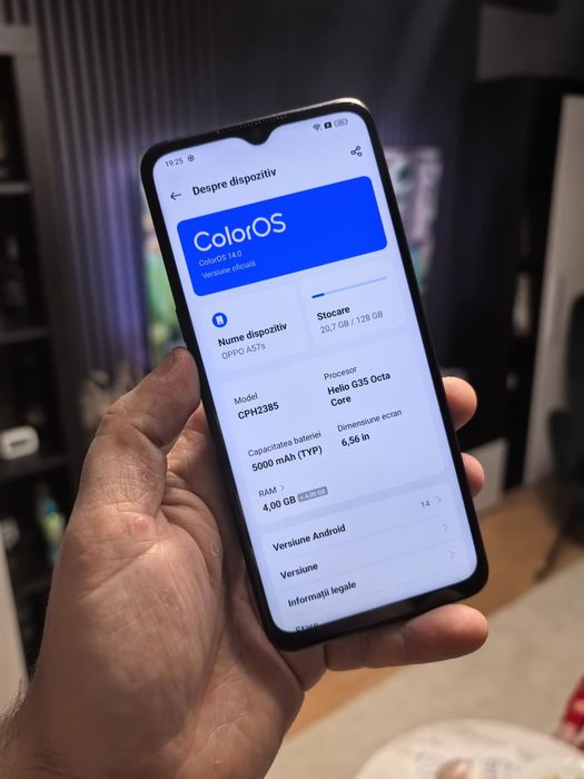 Vând telefon  smartphone oppo A57s , 128 GB, 4+4 gb Ram, 50mpx