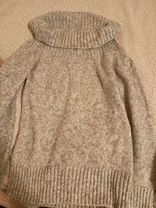 M & S -  Плетена Сива блуза с дълъг ръкав  - Размер М