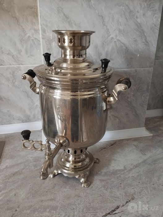 Самовар советский на дровах и угле. Завод"Штамп", г.Тула.
