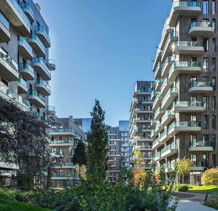 2 комнатная квартира 42м² ЖК Parkwood Нукусская коробка дизайн проект