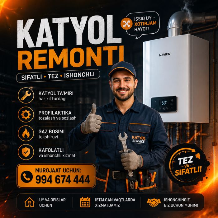 KATYOL REMONT Poytaxt Service 24/7 xizmat