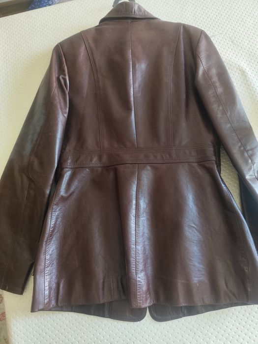 Кожаная женская куртка