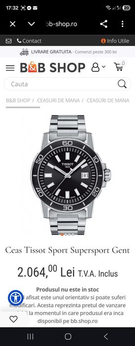Ceas TISSOT supersport