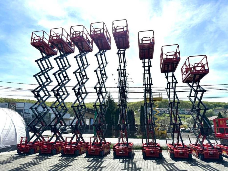 Nacela foarfeca el Qiyun GTJZ12 ridica 13.8m cu OM,Baterie Li-Ion