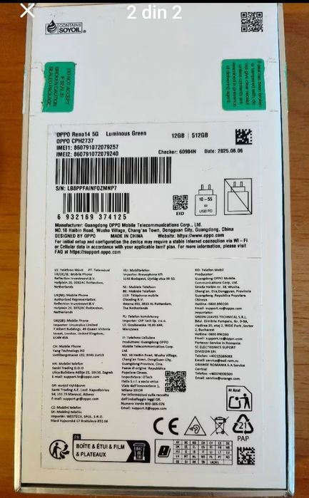 Vand oppo reno 14 5g