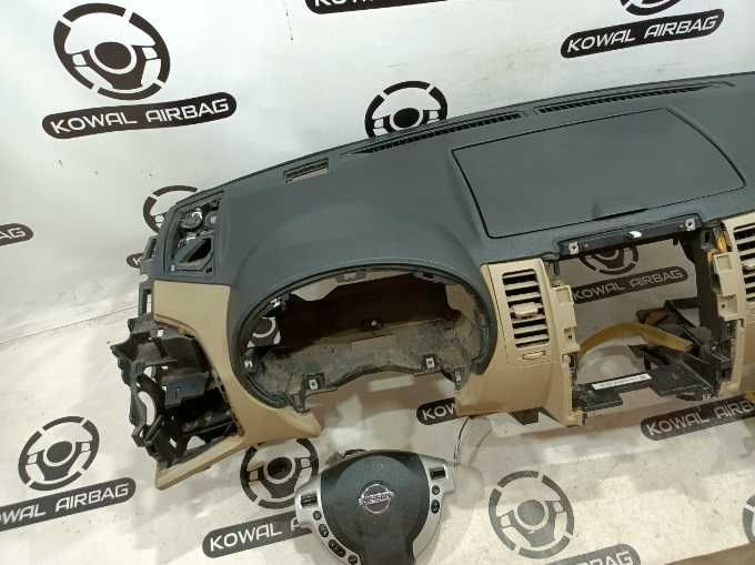 Nissan X-Ttrail II kit airbag - plansa bord - set centuri de siguranta