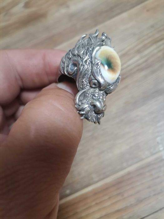 Мужское кольцо серебряное