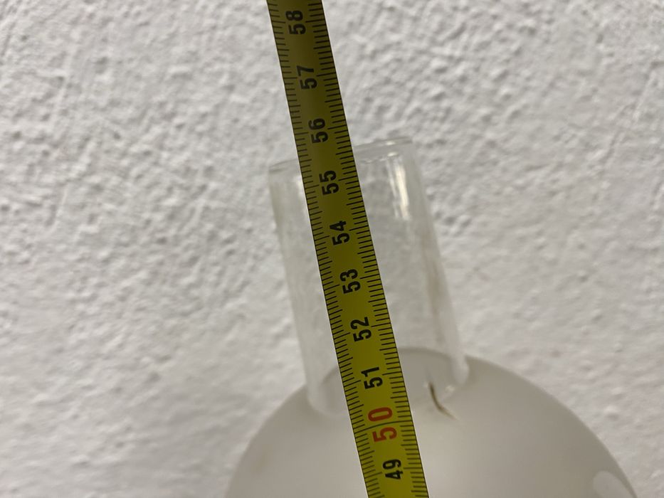 Френска порцеланова лампа с месингова основа