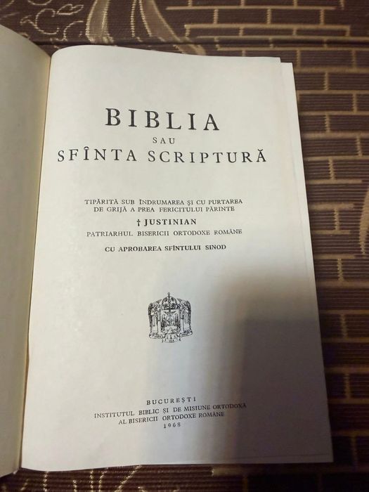 Biblia 1968 conditie impecabila