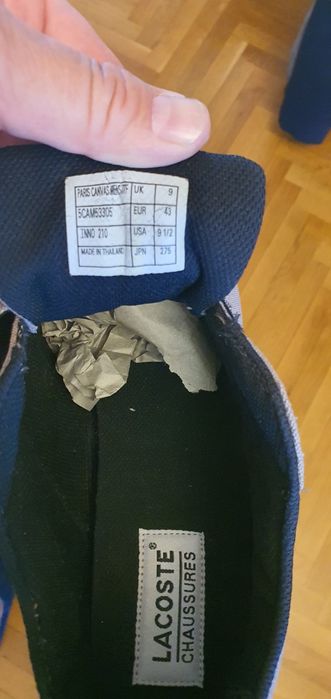 Lacoste оригинални маратонки 43 номер