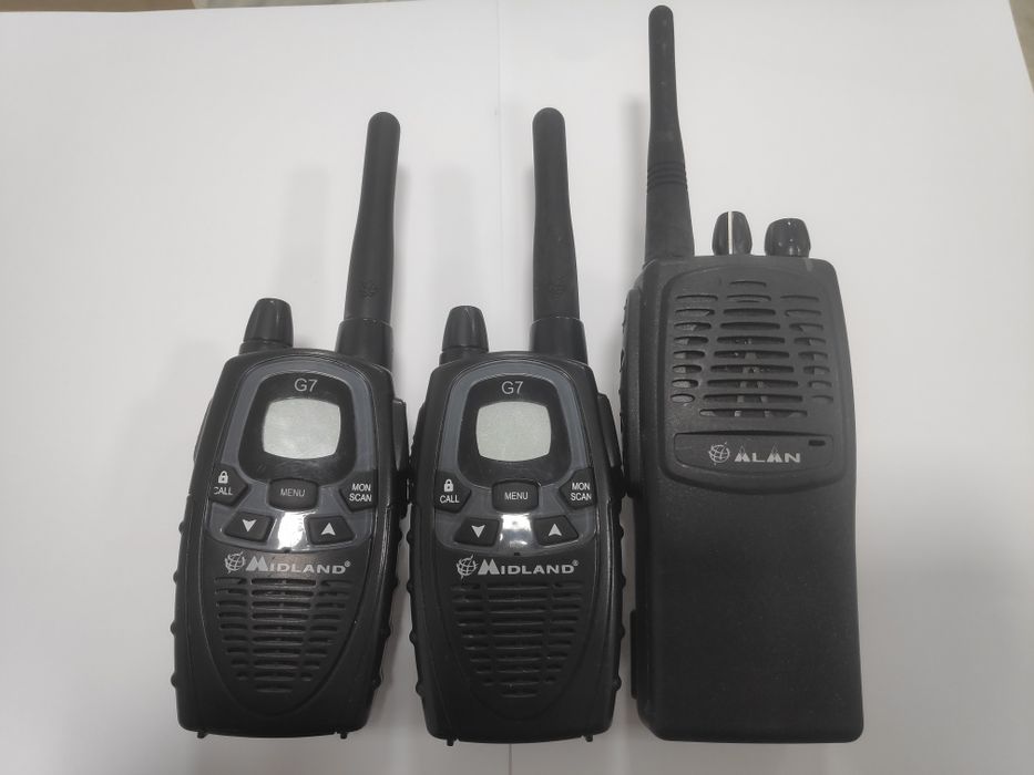 Три броя професионални радиостанции Alan и Midland/Ниска Цена