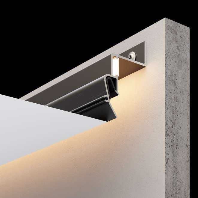 Порящий потолок профиль. Натяжной/Гипсокартон